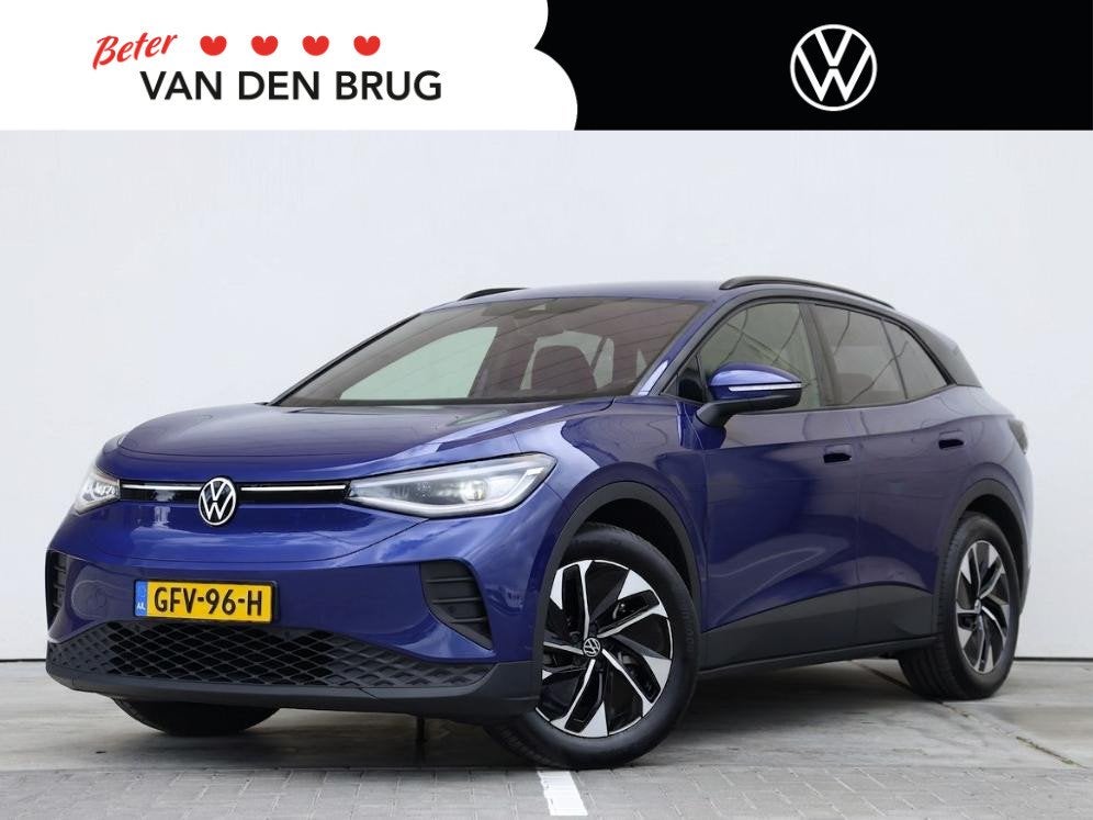 Volkswagen ID.4 Pro Business 77 kWh 286 pk | Navigatie | Cam, Auto's, Volkswagen, Automaat, Achterwielaandrijving, Gebruikt, Blauw