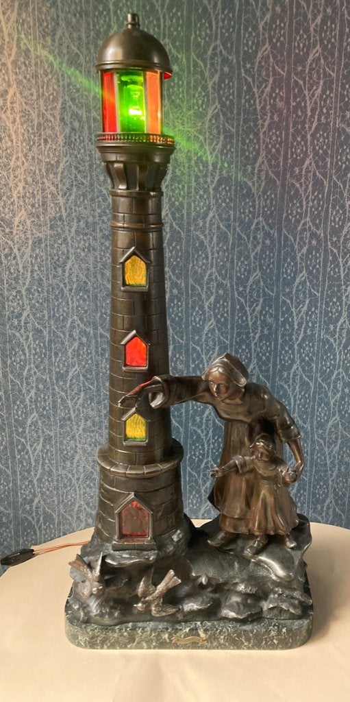 Antieke Franse Vuurtoren, Antiek en Kunst, Ophalen of Verzenden