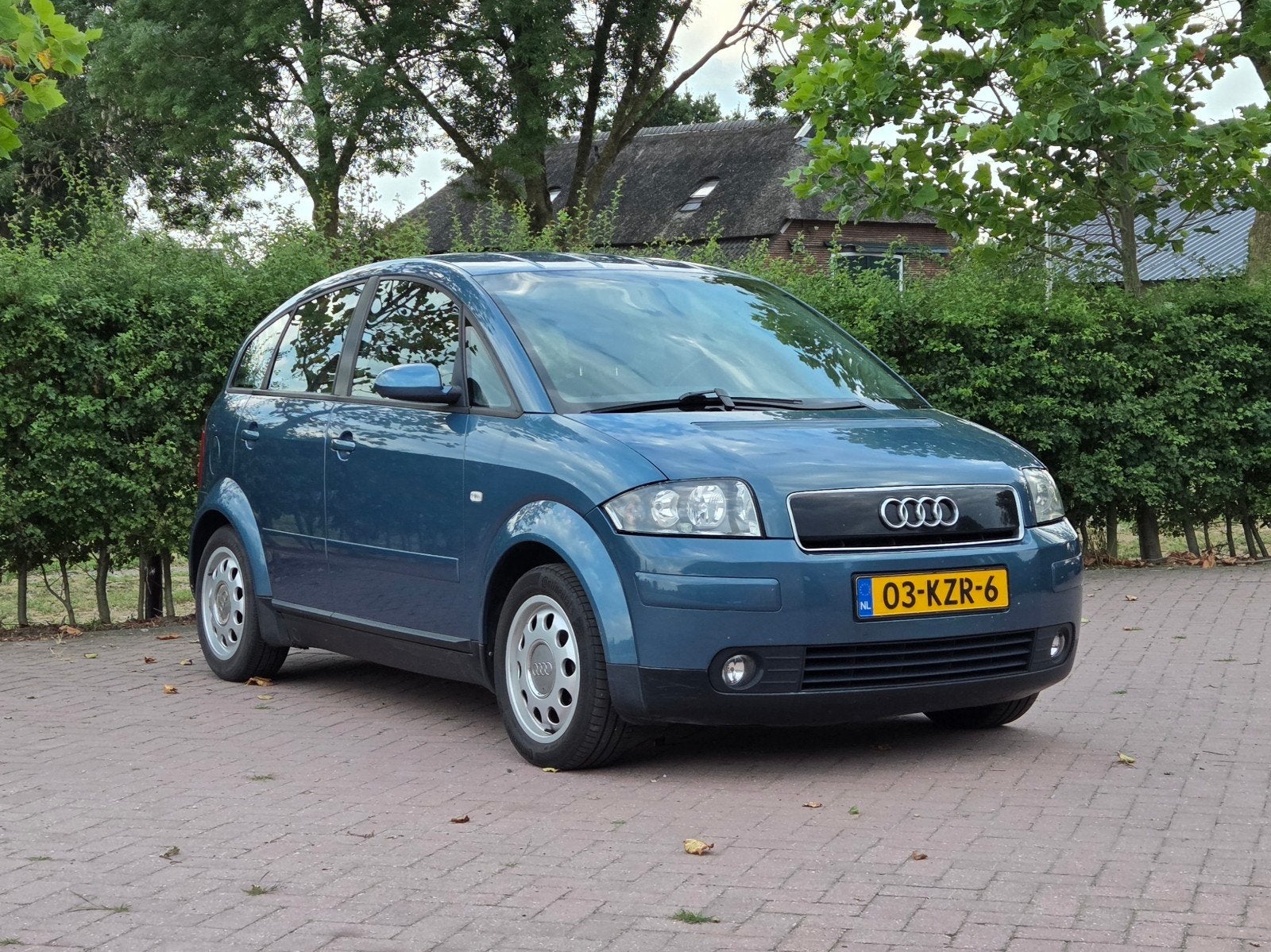 Audi A2 1.4 55KW 2000 Blauw, Auto's, Voorwielaandrijving, Stof, 31 €/maand, 4 cilinders