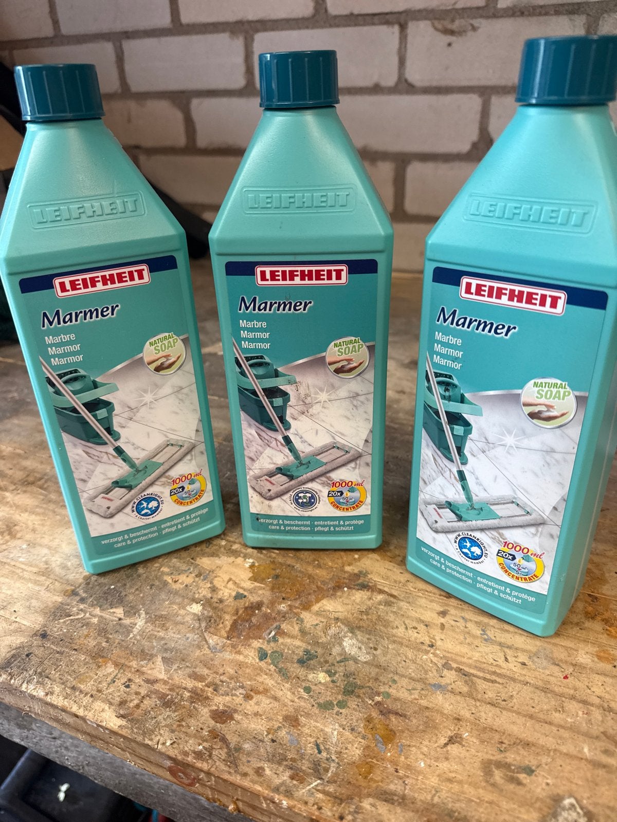 Leifheit Marmer Reiniger - 3 flessen van 1000ml, Ophalen of Verzenden, Schoonmaakmiddel