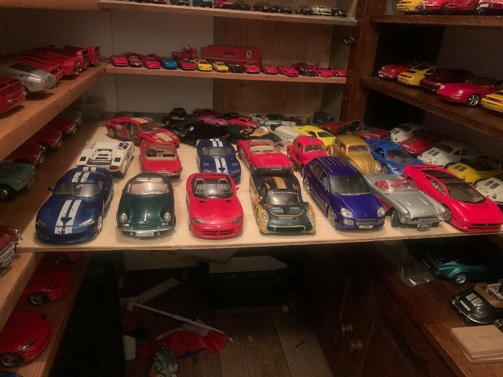 verzameling schde autos1\18, Ophalen, Zo goed als nieuw, Bburago