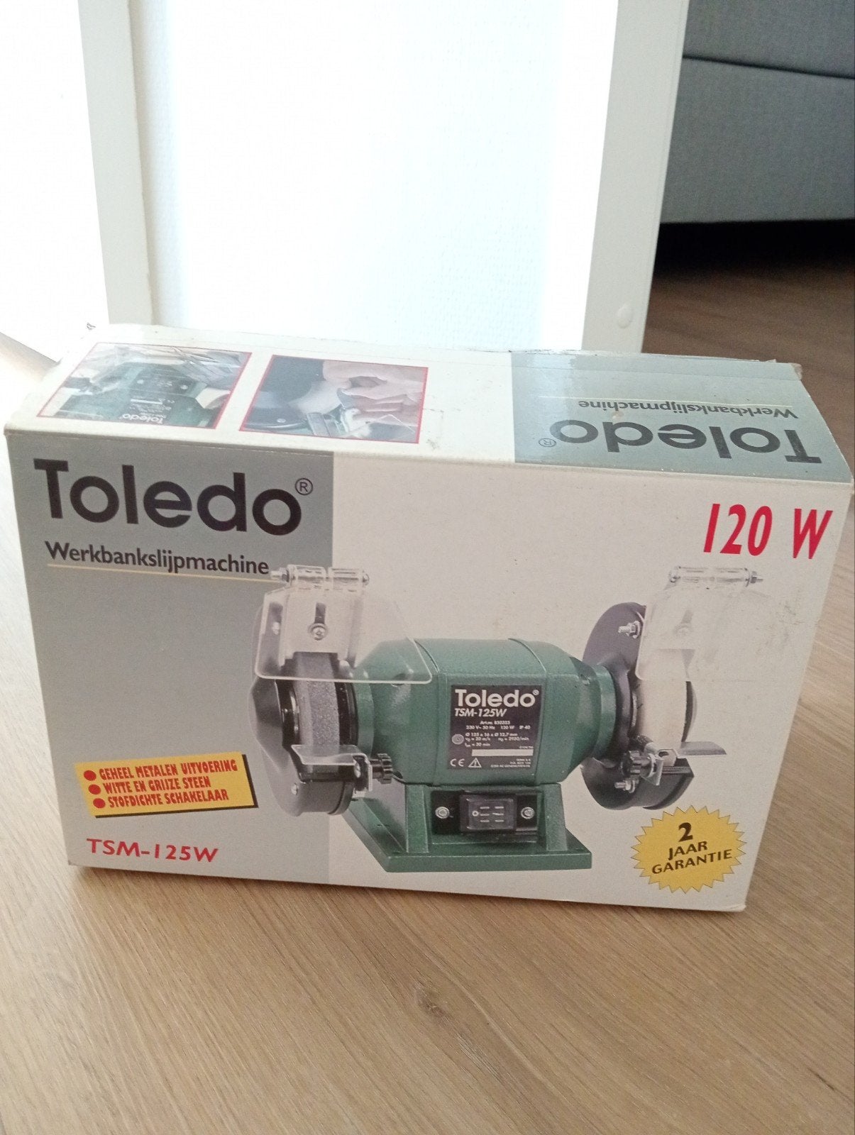 Toledo Werkbankslijpmachine TSM-125W - Nieuw in doos, Doe-het-zelf en Verbouw, Gereedschap | Slijpmachines, Ophalen of Verzenden