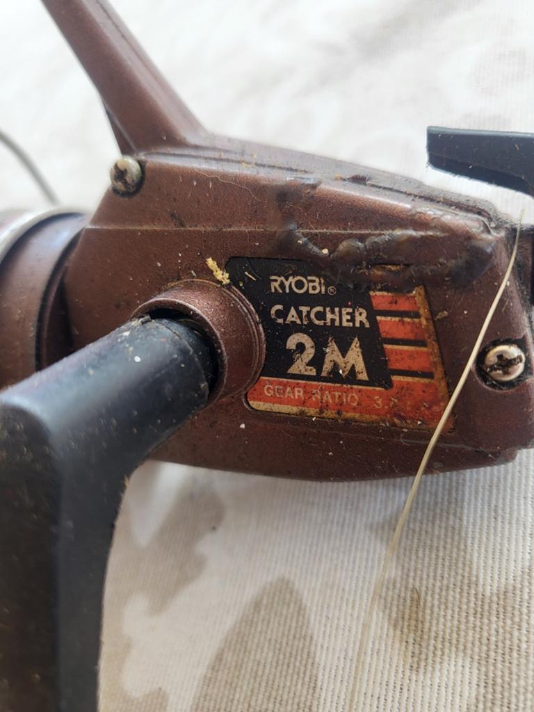 Vintage vismolen Ryobi Catcher, Ophalen of Verzenden, Gebruikt, Molen