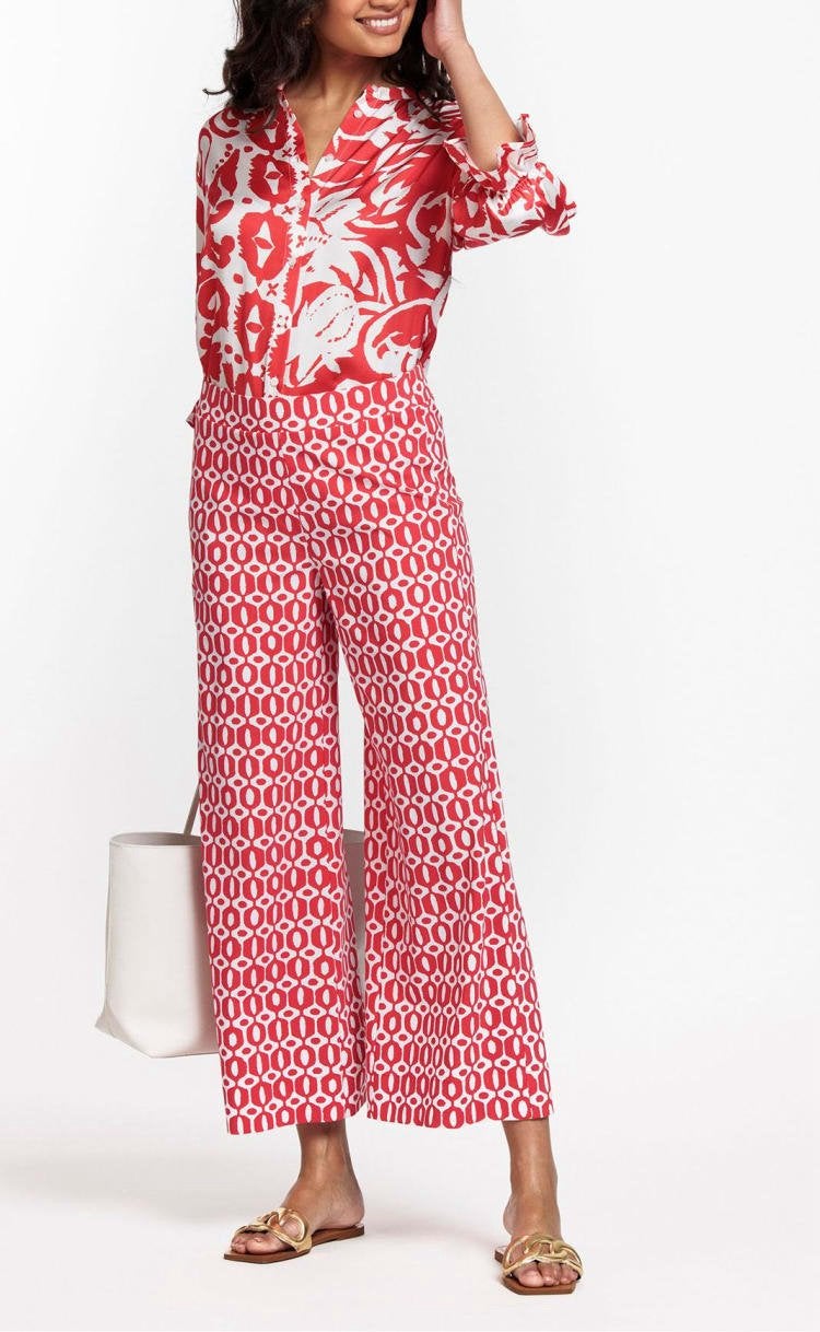 Studio anneloes maxie chain culotte summer broek L rood, Kleding | Dames, Broeken en Pantalons, Maat 42/44 (L), Ophalen of Verzenden
