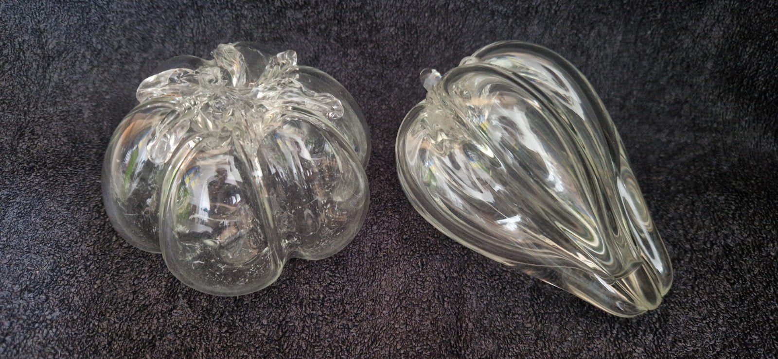 Glazen fruit: pompoen en tomaat (handgeblazen), Ophalen of Verzenden