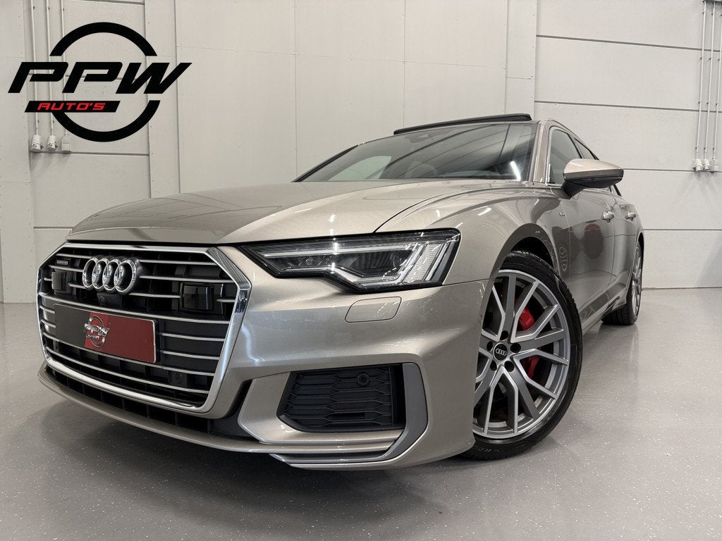 Audi A6 Avant 55 TFSI e quattro Competition PANO/SOH 99%/HEA, Auto's, Gebruikt, Zwart, 4 cilinders, Plug-in hybride