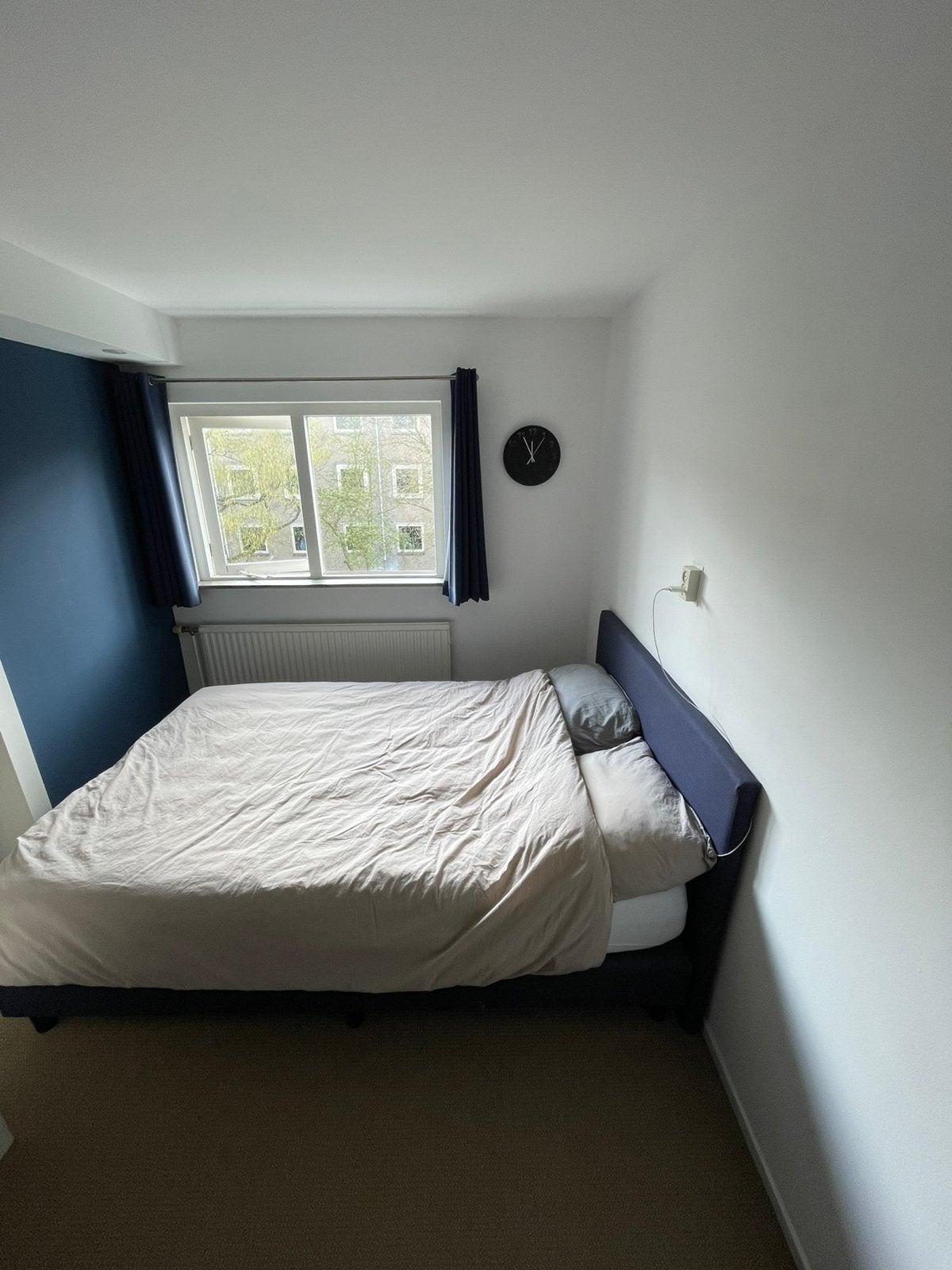Tweepersoonsbed 140x200cm, Ophalen, Blauw, Tweepersoons, 140 cm