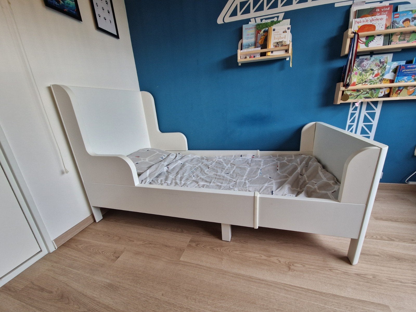 Ikea Busunge meegroeibed 80x200, Gebruikt, 70 tot 85 cm, 180 cm of meer, Ophalen
