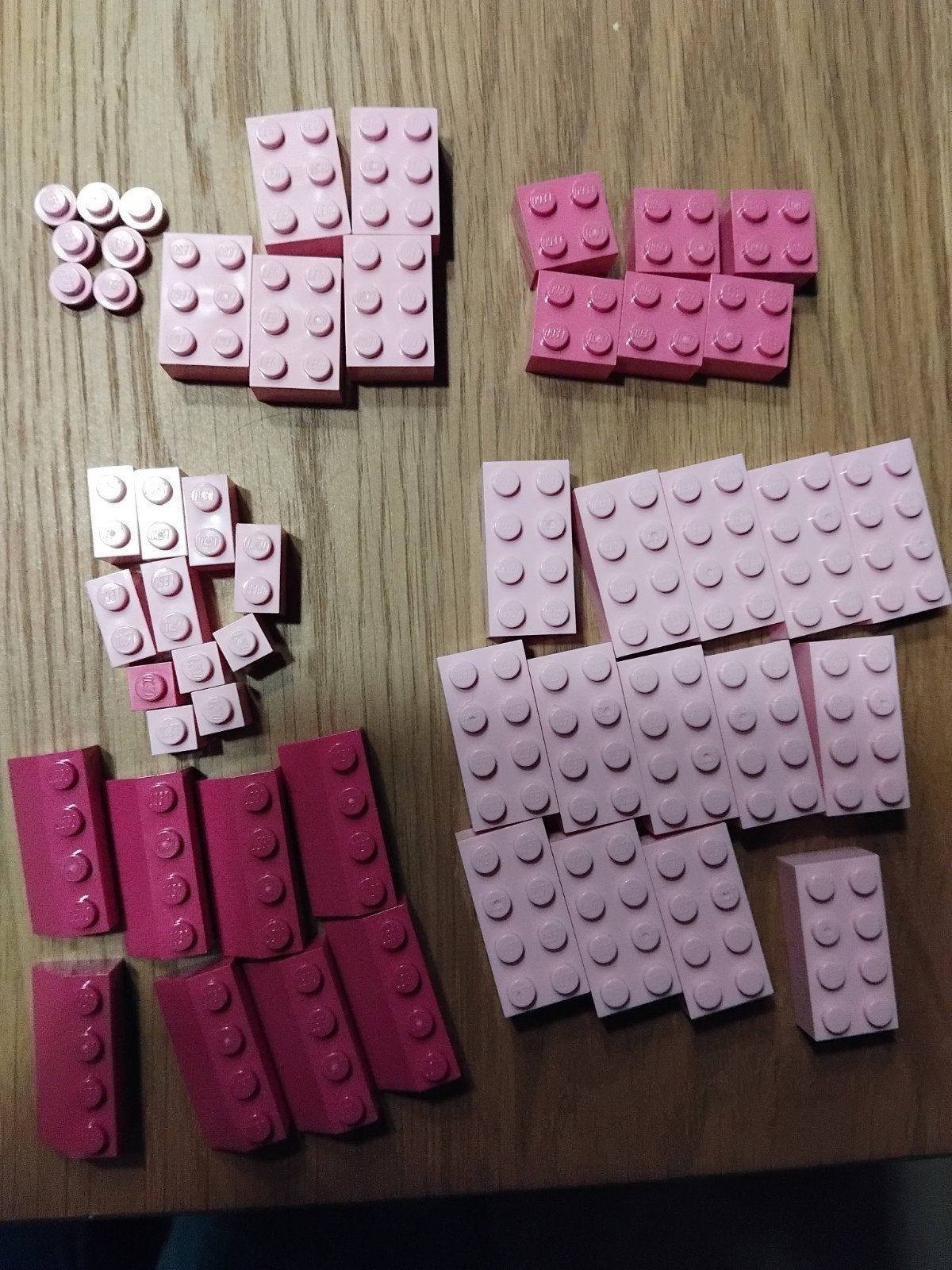 Roze stenen en dakpannen, Ophalen, Zo goed als nieuw, Losse stenen, Lego