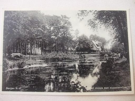 P248 Bergen NH - Sluisje met mosselenvijver - 1933, Verzenden, 1920 tot 1940, Gelopen, Noord-Holland