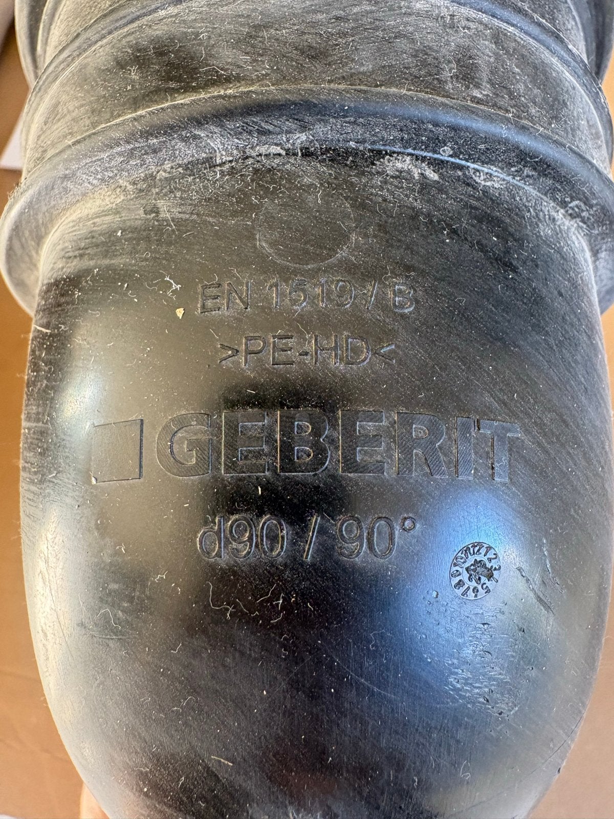 Geberit PE-HD Afvoerbocht d90 / 90, Bochten, Gebruikt, Pvc, Ophalen of Verzenden