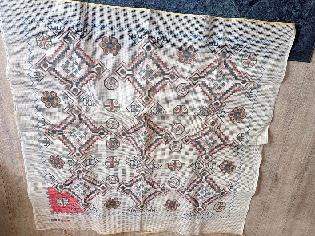 Vintage Smyrna Stramien Geometrisch Patroon 147x147cm, Ophalen of Verzenden, Nieuw, Handborduren, Patroon