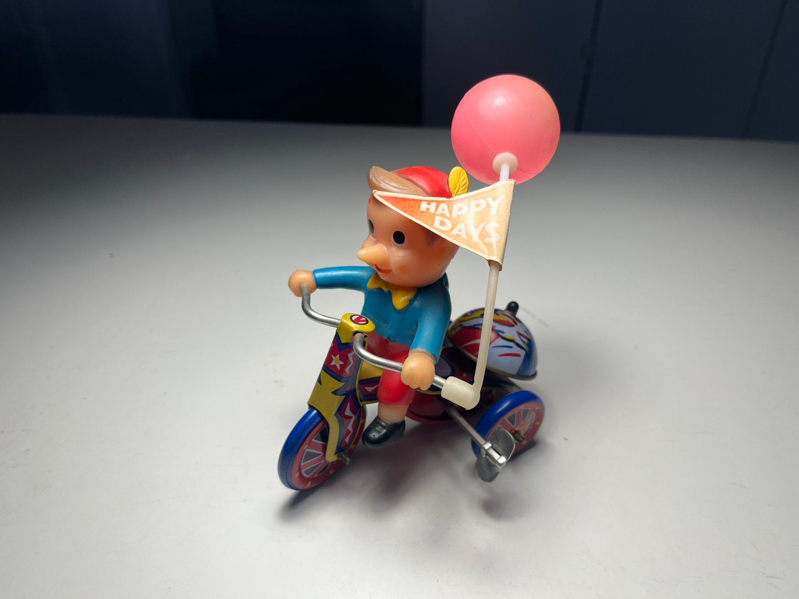 MTU - Tin Toy Jongen op driewieler - Vintage, Antiek en Kunst, Antiek | Speelgoed, Verzenden
