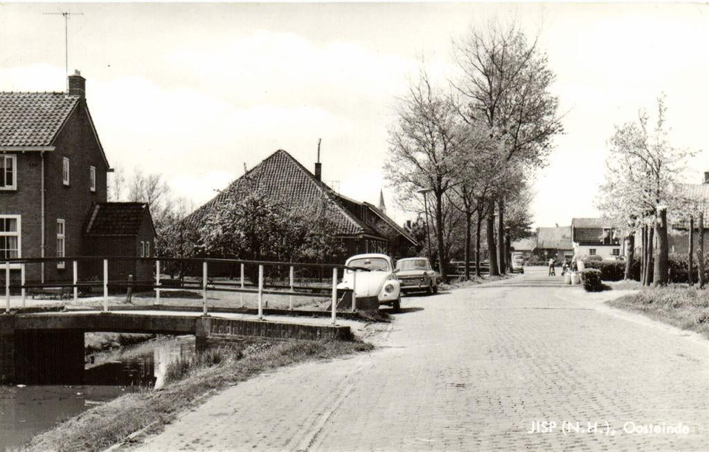 Jisp [N.H.] Oosteinde - VW-kever Daf - ongelopen, Verzenden, Voor 1920, Ongelopen, Noord-Brabant