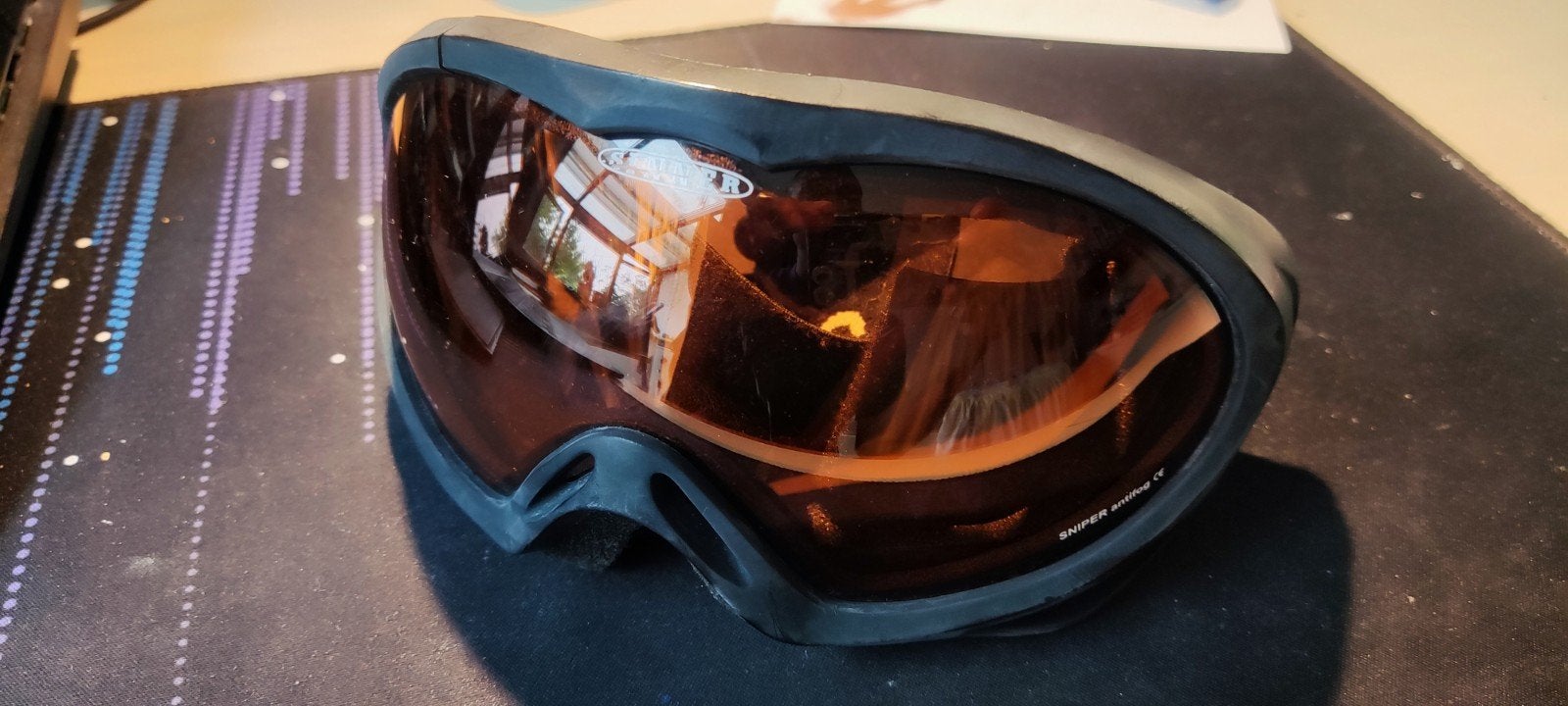 Zwarte Sinner SNIPER antifog skibril, Sport en Fitness, Skiën en Langlaufen, Overige merken, Gebruikt, Ophalen of Verzenden, Kleding