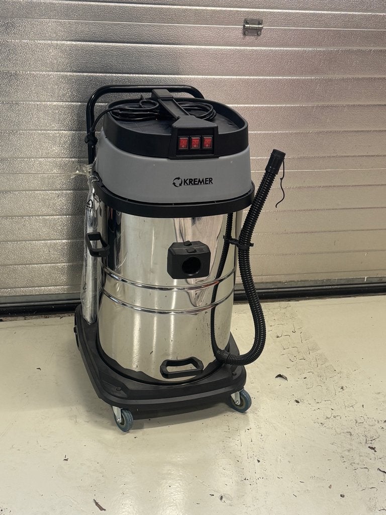 Nieuwe Kremer KR80L-3 nat/ droog stofzuiger 3 motoren., Ophalen, Nieuw, Waterstofzuiger