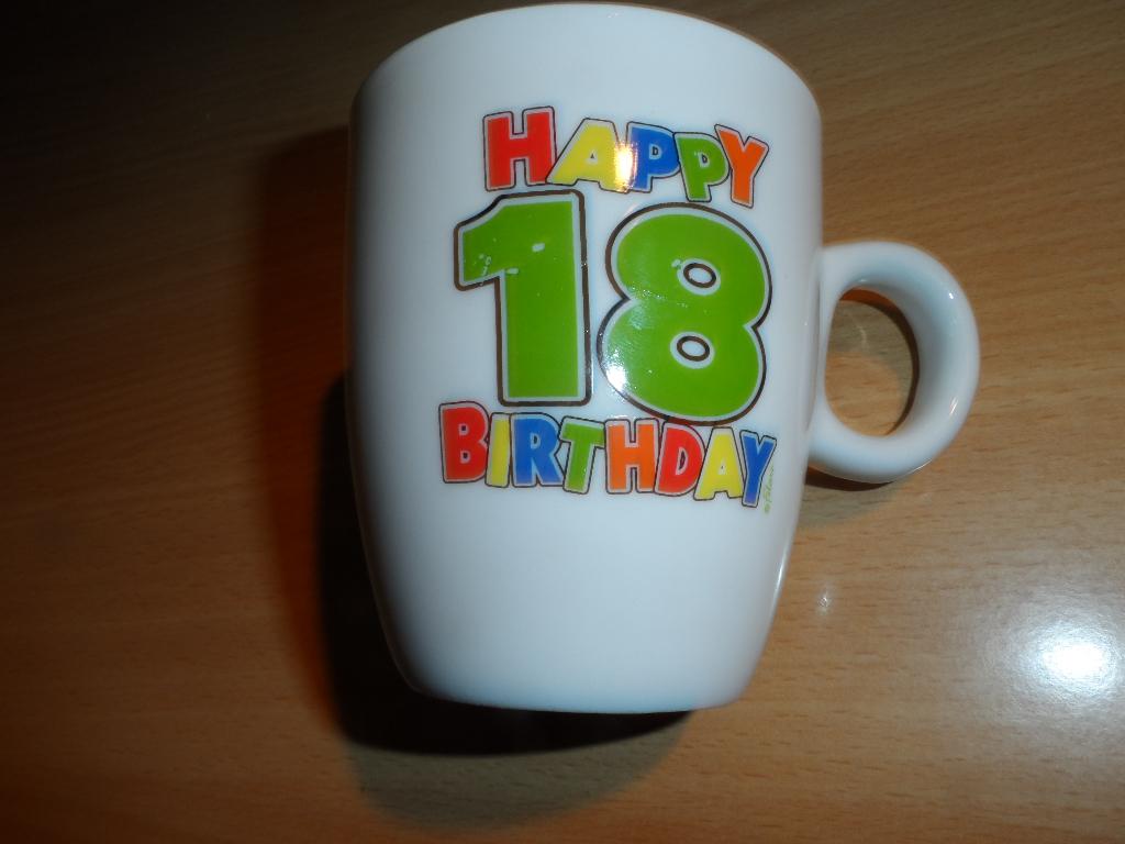 beker voor 18-jarige  (nieuw), Ophalen of Verzenden, Nieuw, Verjaardag