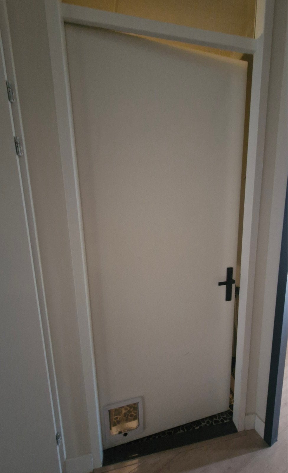 links draaiend opdekdeur ral 9016, Ophalen, Gebruikt, 80 tot 100 cm, 215 cm of meer