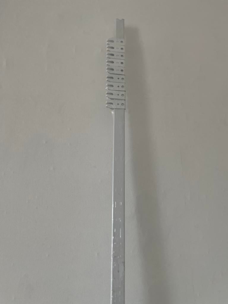 Uitschuifbare gordijnrail 210-400 cm, Ophalen, Nieuw, Wit, 200 cm of meer