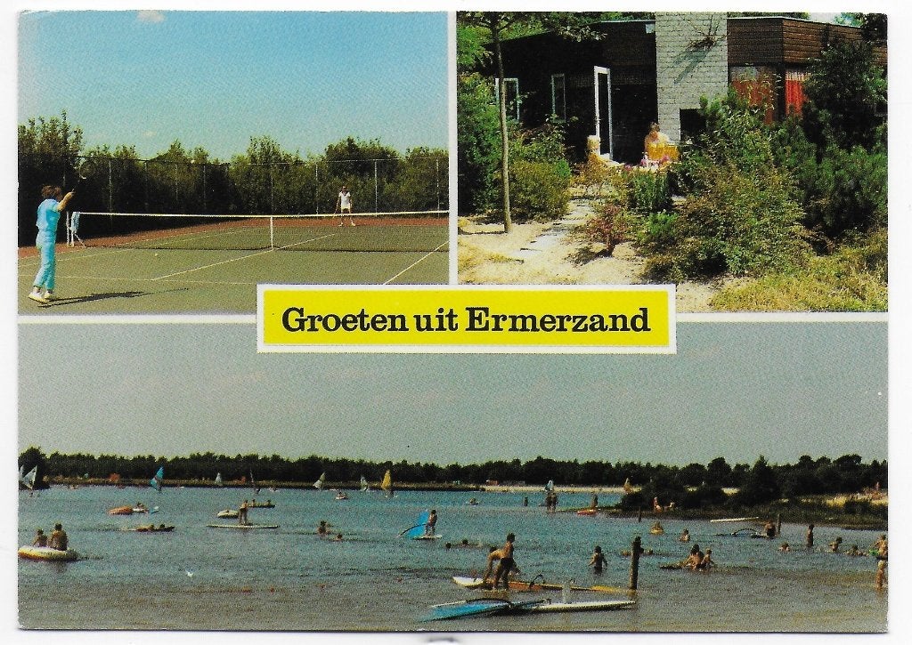 Erm Bungalowpark Ermerzand Gelopen Ansichtkaart (C37), Ophalen of Verzenden, 1980 tot heden, Gelopen
