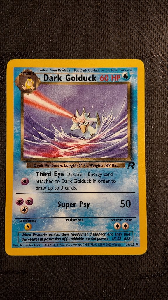 Dark Golduck 37 Team Rocket | Pokemon kaart, Ophalen, Zo goed als nieuw, Losse kaart