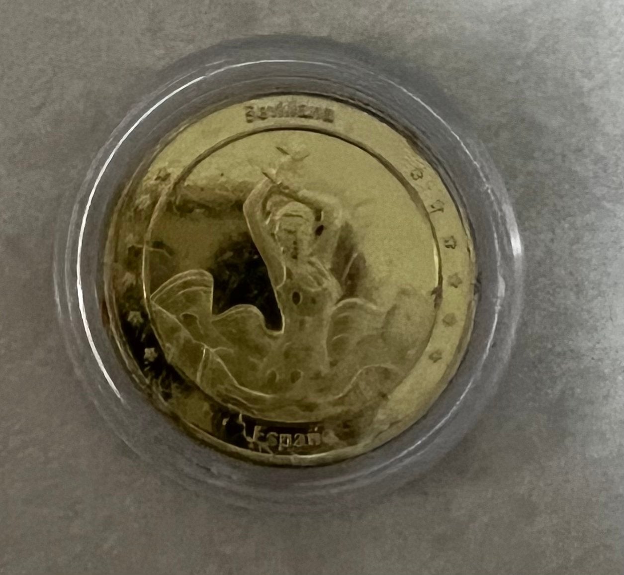Spaanse herdenkingsmunt: souvenir Sevillana en Toro( nieuw), Ophalen of Verzenden, Losse munt