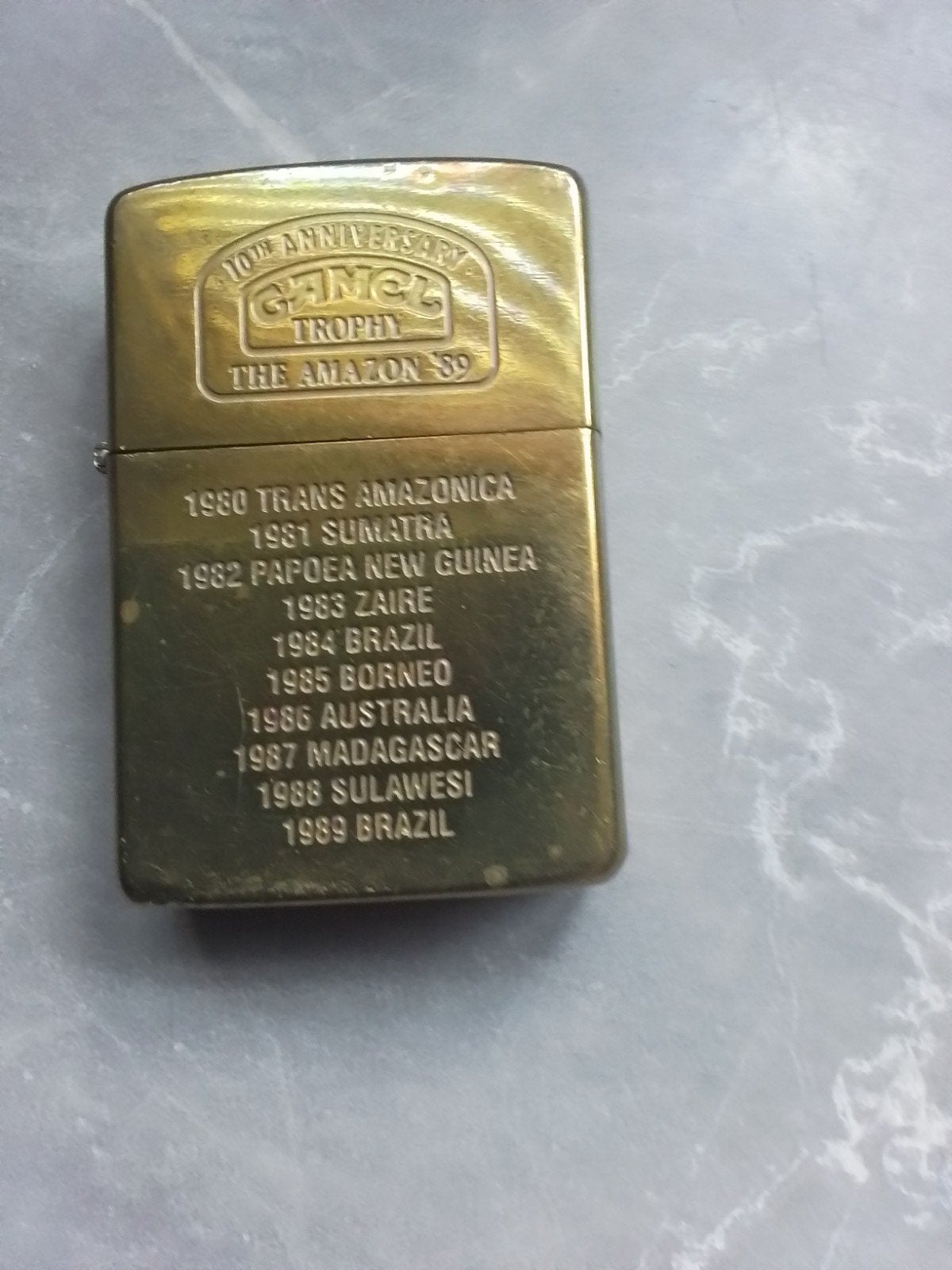 Camel Trophy Zippo's - Collectors items, Verzamelen, Ophalen of Verzenden, Aansteker
