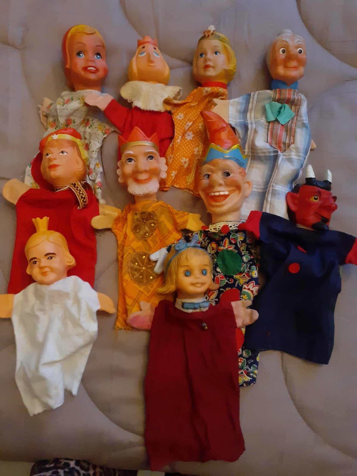 Retro Handpoppen Poppenkastpoppen ( W ), Verzamelen, Ophalen of Verzenden, Zo goed als nieuw, Pop