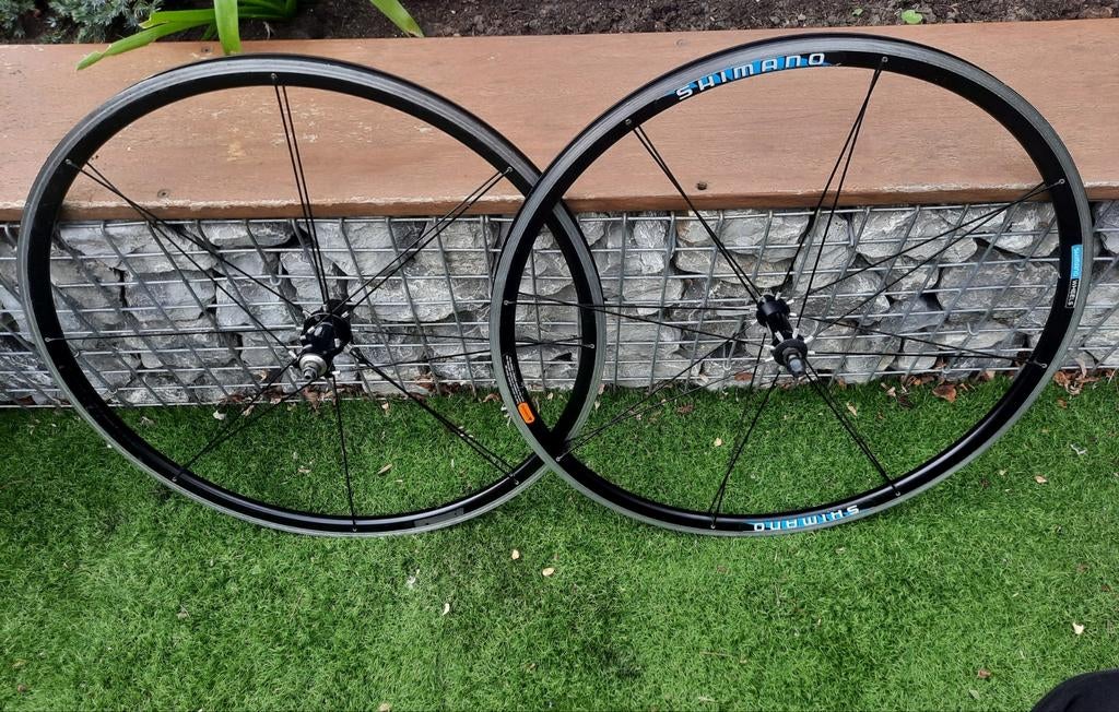 Shimano racefietswielen 28 inch met 8 spaken., Fietsen en Brommers, Fietsonderdelen, Ophalen of Verzenden, Racefiets