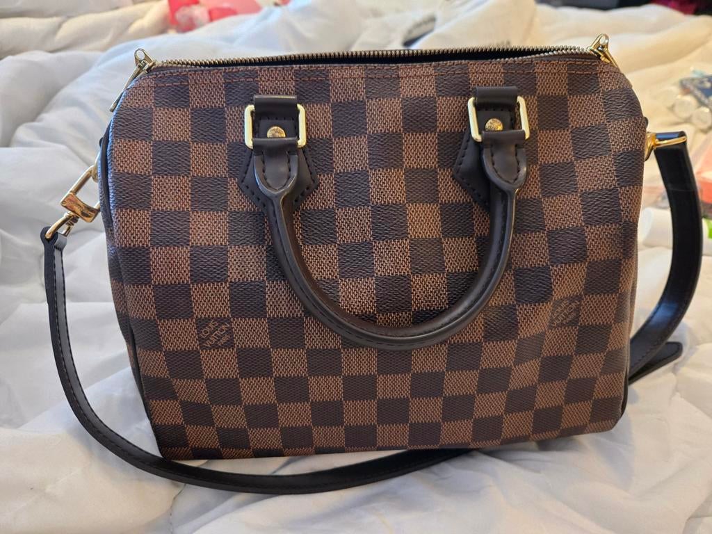 Lv speedy 25, Ophalen of Verzenden, Zo goed als nieuw, Bruin, Handtas