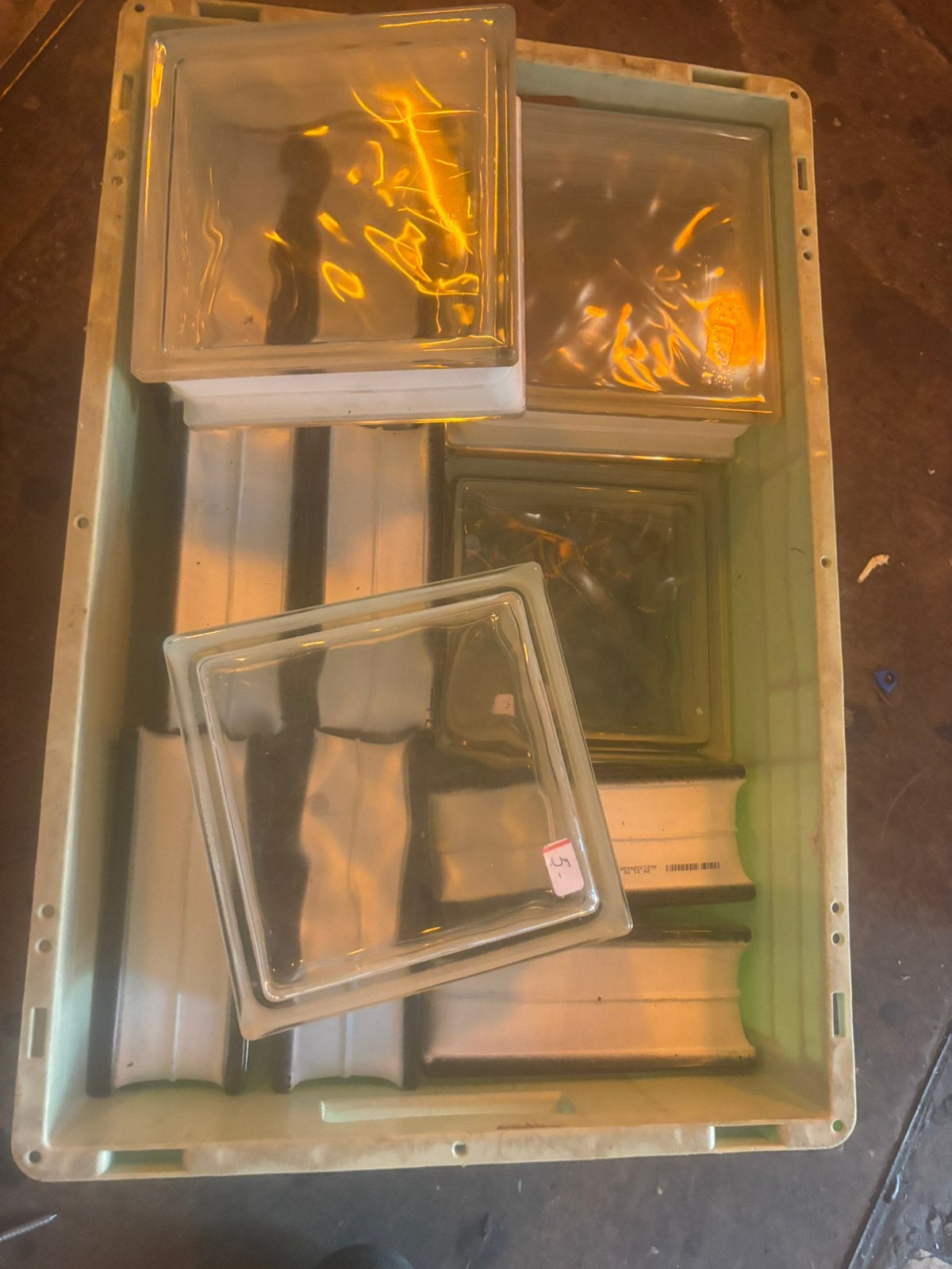 15 transparante glasblokken, Doe-het-zelf en Verbouw, Ophalen, Zo goed als nieuw, Minder dan 80 cm