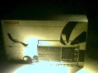 Doos van Philips 90RL412 draagbare transistor radio. 1973, Ophalen, Gebruikt, Transistorradio