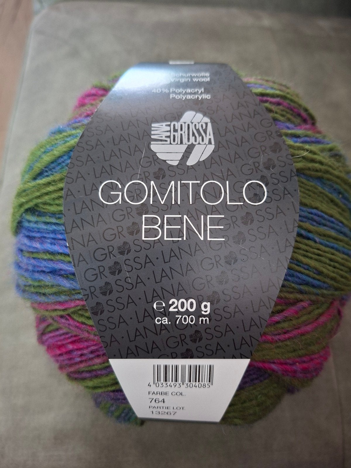 Lana Grossa, Gomitollo Bene Wol - 200g - Groen, Roze, Blauw, Ophalen of Verzenden, Nieuw, Breien of Haken, Wol of Garen