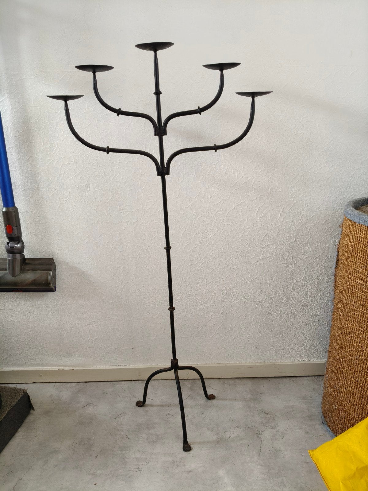 Grote kandelaar - 5-armig - 117x60cm, Huis en Inrichting, Ophalen, 117 cm, Zo goed als nieuw, Metaal