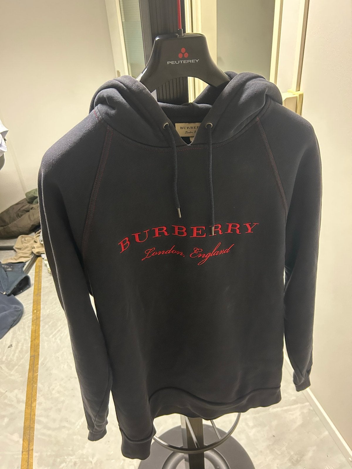 Burberry London England Hoodie - Maat M, Ophalen of Verzenden, Gedragen, Maat 48/50 (M), Blauw