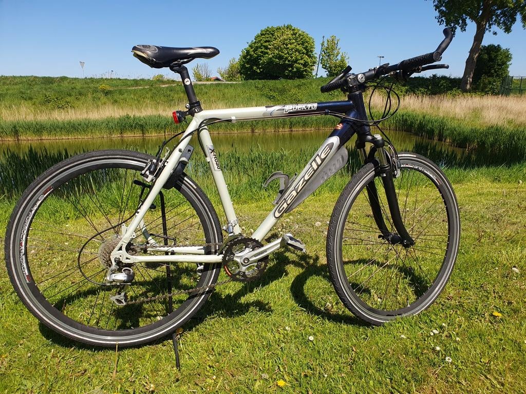 Gazelle Puerto Herenfiets - Goed Onderhouden, 28 inch, Gebruikt, Vering, Velgrem