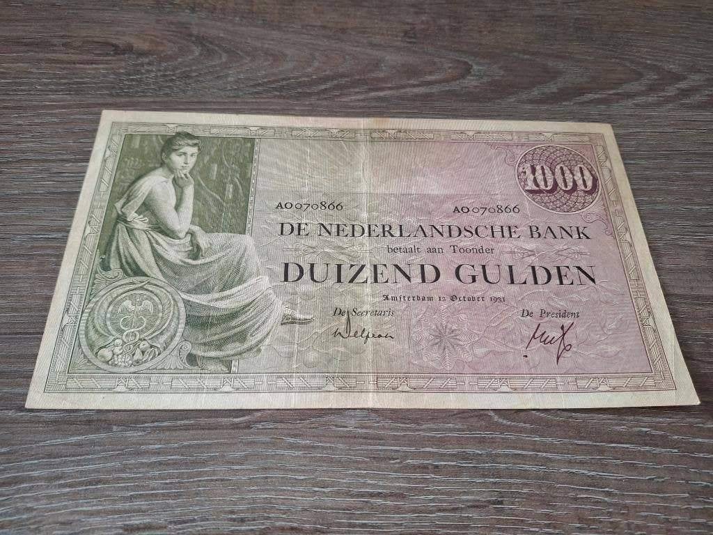 Biljet 1000 gulden Grietje Seel, 1931, Ophalen of Verzenden, 1000 gulden