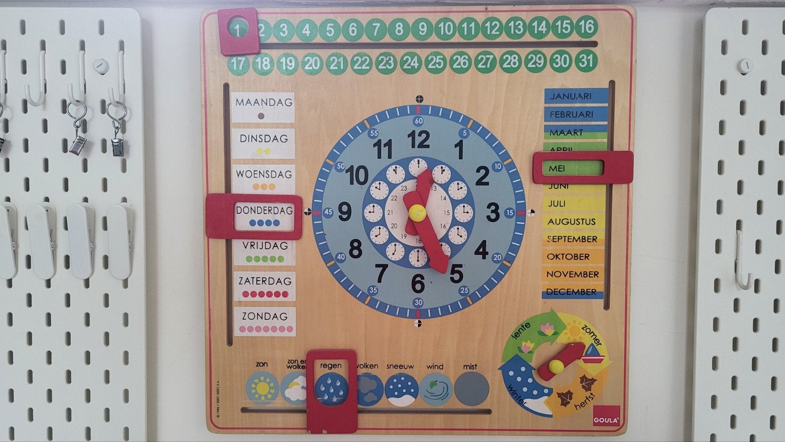 Kalenderklok, Kinderen en Baby's, Speelgoed | Educatief en Creatief, Ophalen