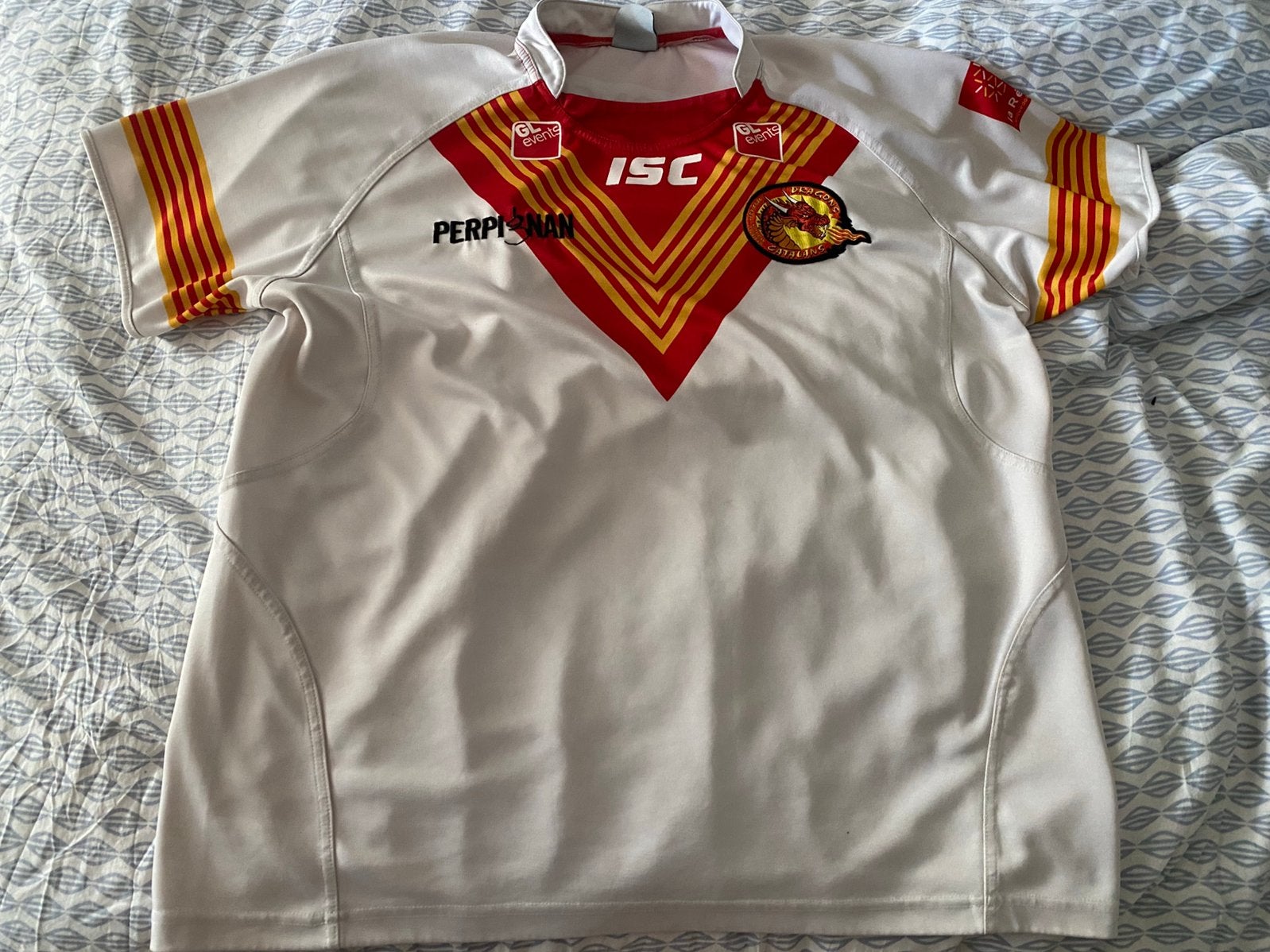 Catalans Dragons Wit Rugby shirt (XXL), Verzenden, Zo goed als nieuw, Kleding