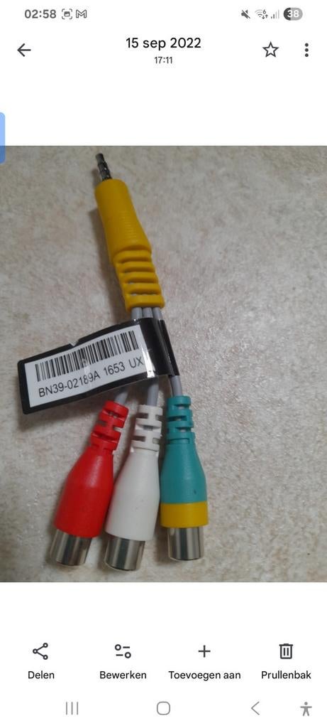 Scart naar 3.5mm Jack en RCA Adapter Kabel, Ophalen of Verzenden, Gebruikt, Minder dan 2 meter, Overige kabels