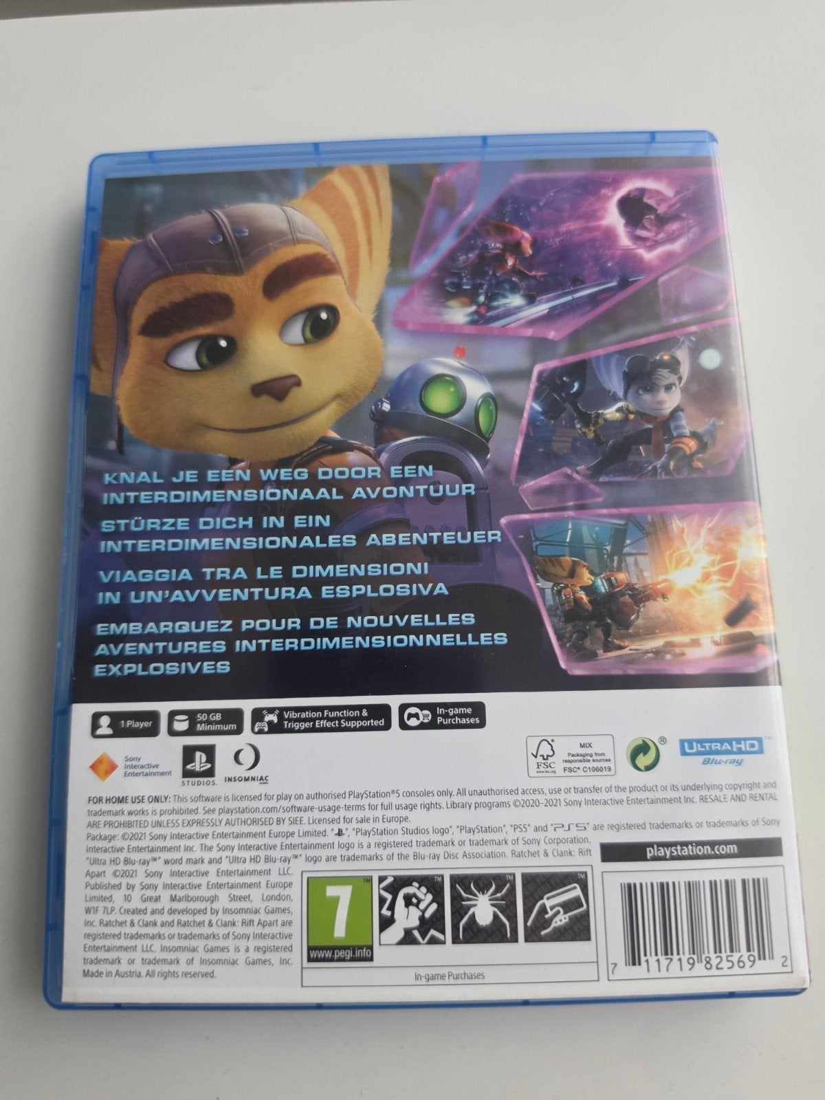 Ratchet & Clank: Rift Apart voor Playstation 5 Lees Goed Aub, Avontuur en Actie, Ophalen of Verzenden, 10 Great Marlborough Street, London, W1F 7LP, Verenigd Koninkrijk