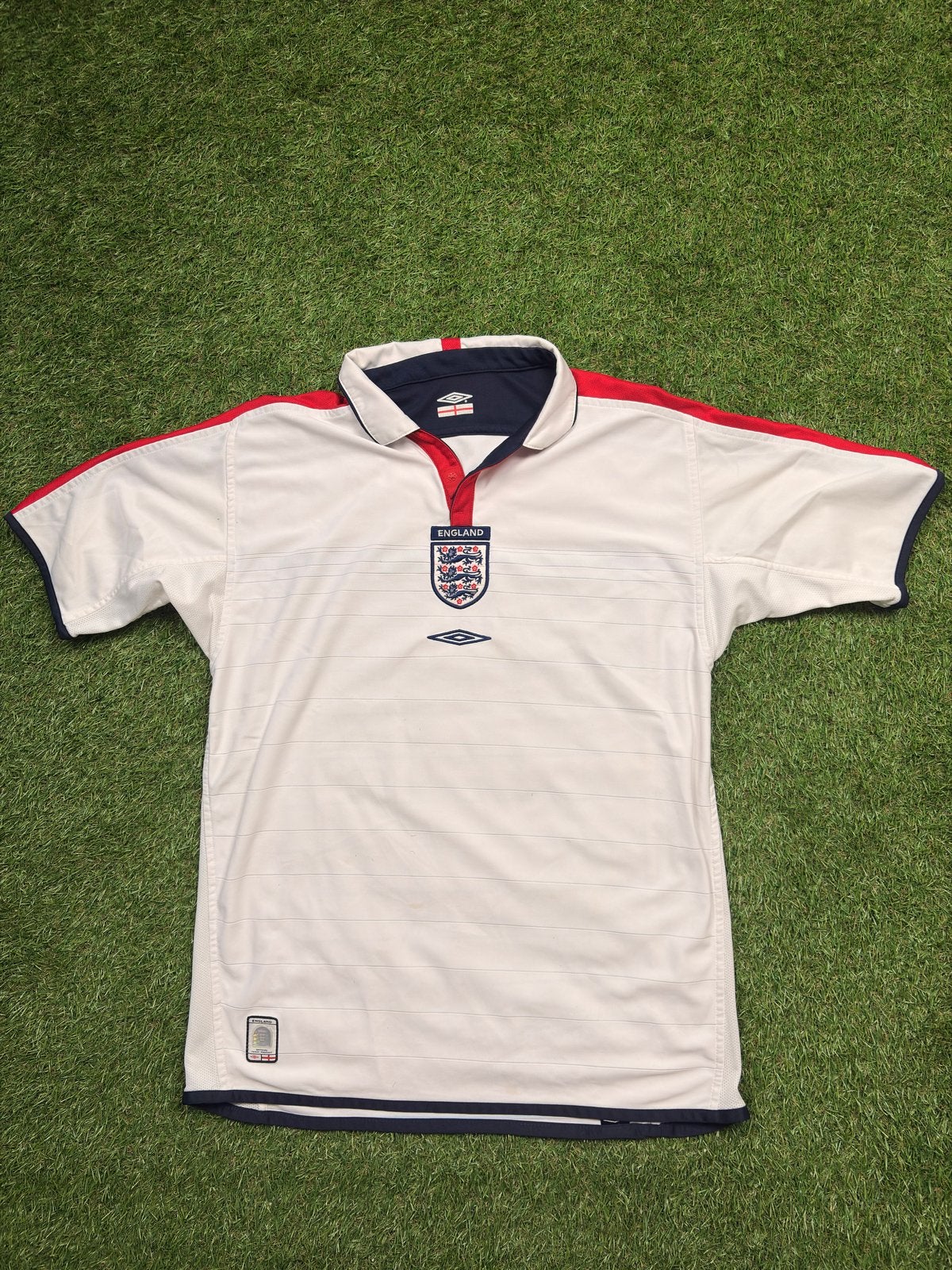 Engeland voetbalshirt 2003/2005, Sport en Fitness, Voetbal, Maat L, Ophalen of Verzenden, Gebruikt, Shirt