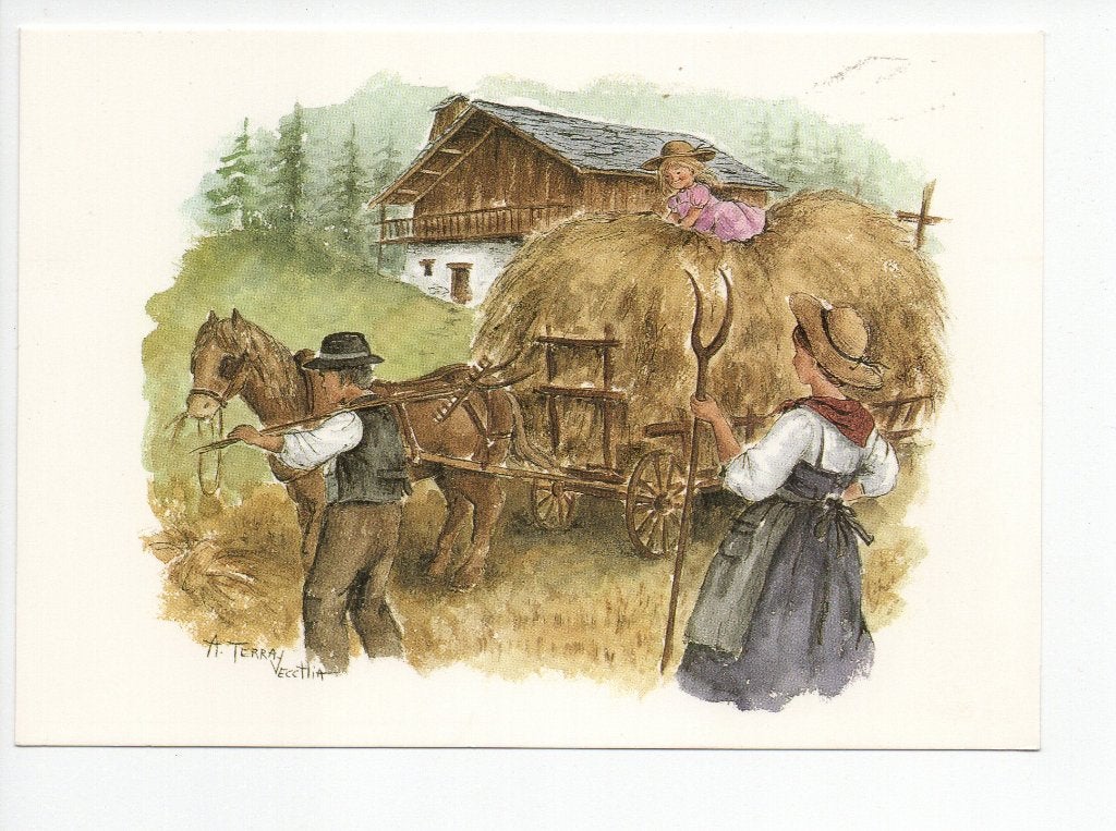 Corsica. (Fr.) 5 kaarten  Auarelle Folklore et traditions.**, Ophalen of Verzenden, Voor 1920, Ongelopen, Frankrijk