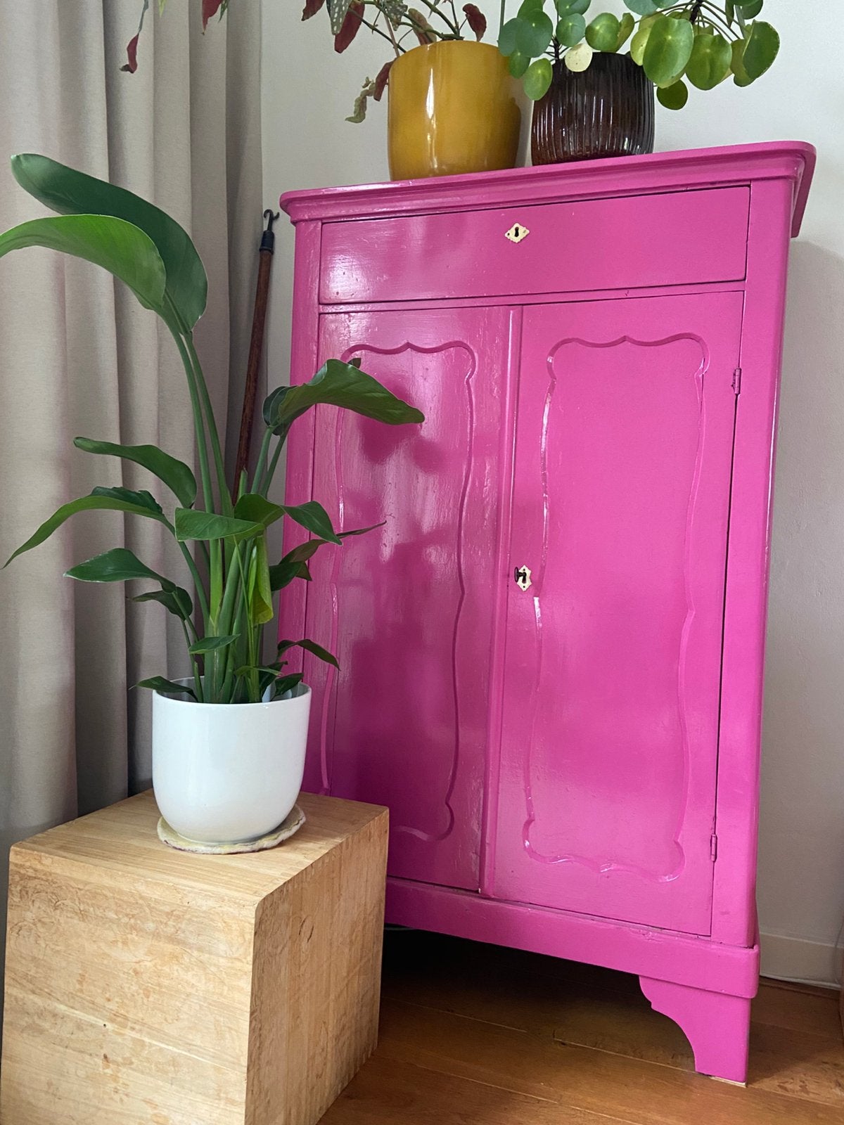 Biedermeier-stijl meidenkast antiek, Huis en Inrichting, Ophalen, Gebruikt