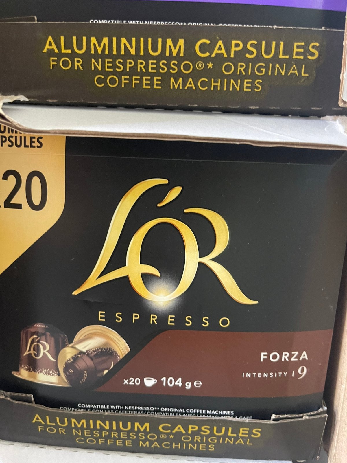 L'OR Espresso Ristretto Nespresso Forza 9, Koffiepads en cups, Overige modellen, 10 kopjes of meer, Nieuw