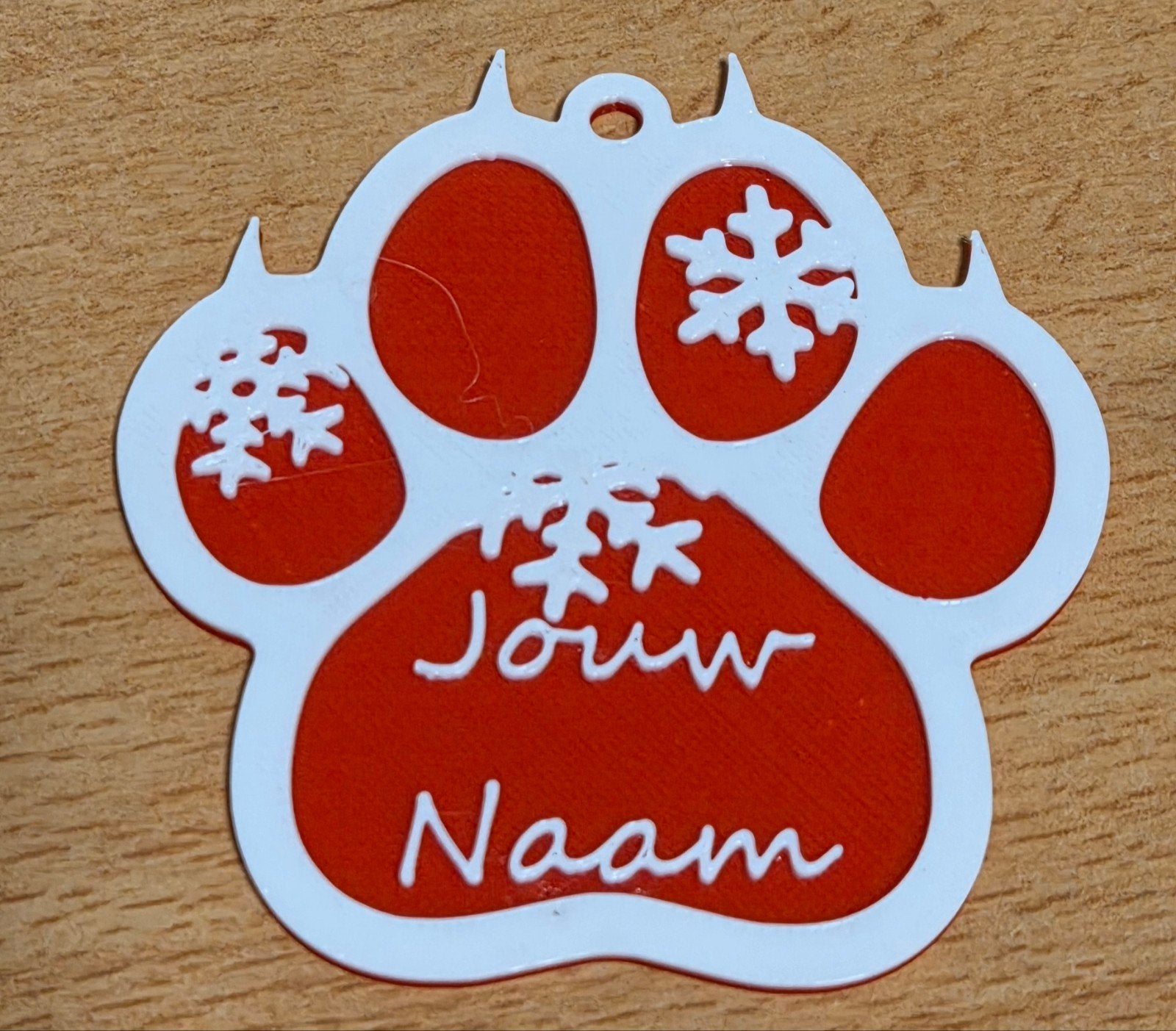 hond kerstbal met de naam van uw trouwe 4 voeter, Wandhanger, Meerkleurig, Nieuw, Ophalen of Verzenden