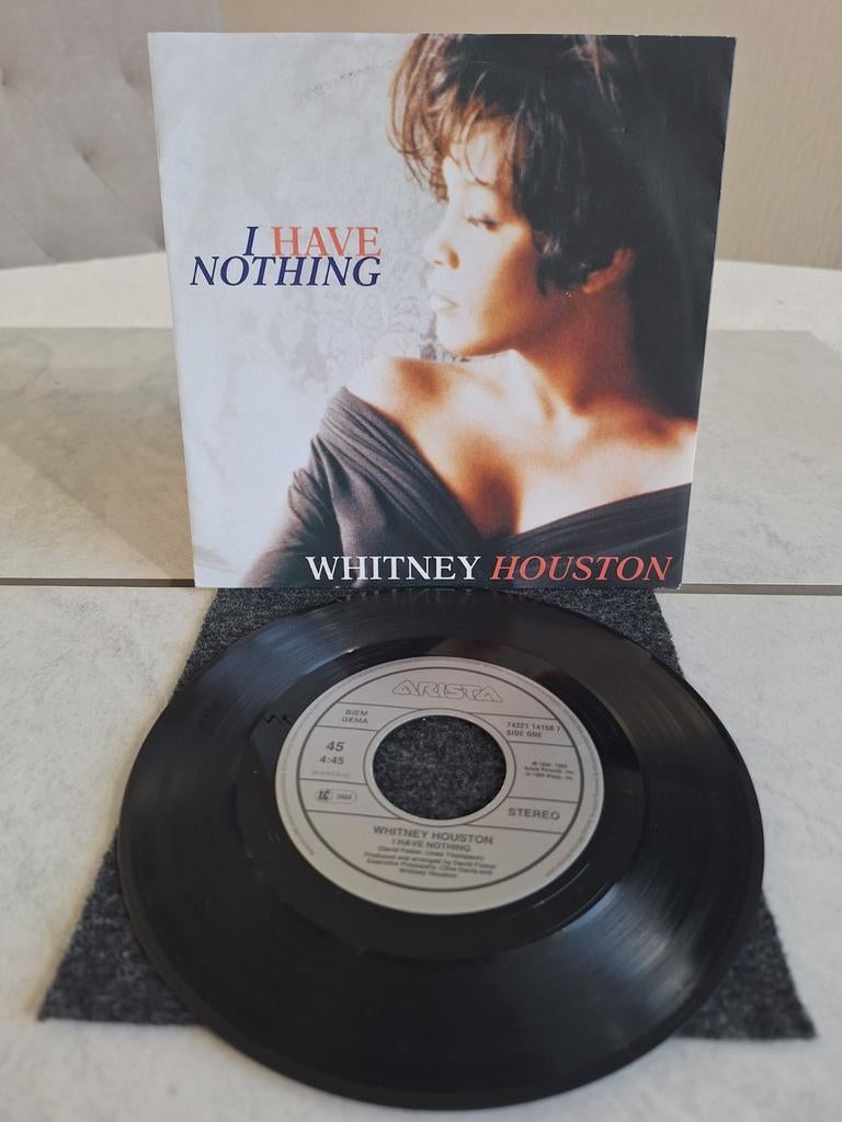 Single van  WHITNEY  HOUSTON // I  HAVE  NOTHING ...uit 1992, Ophalen of Verzenden, Zo goed als nieuw, Overige formaten