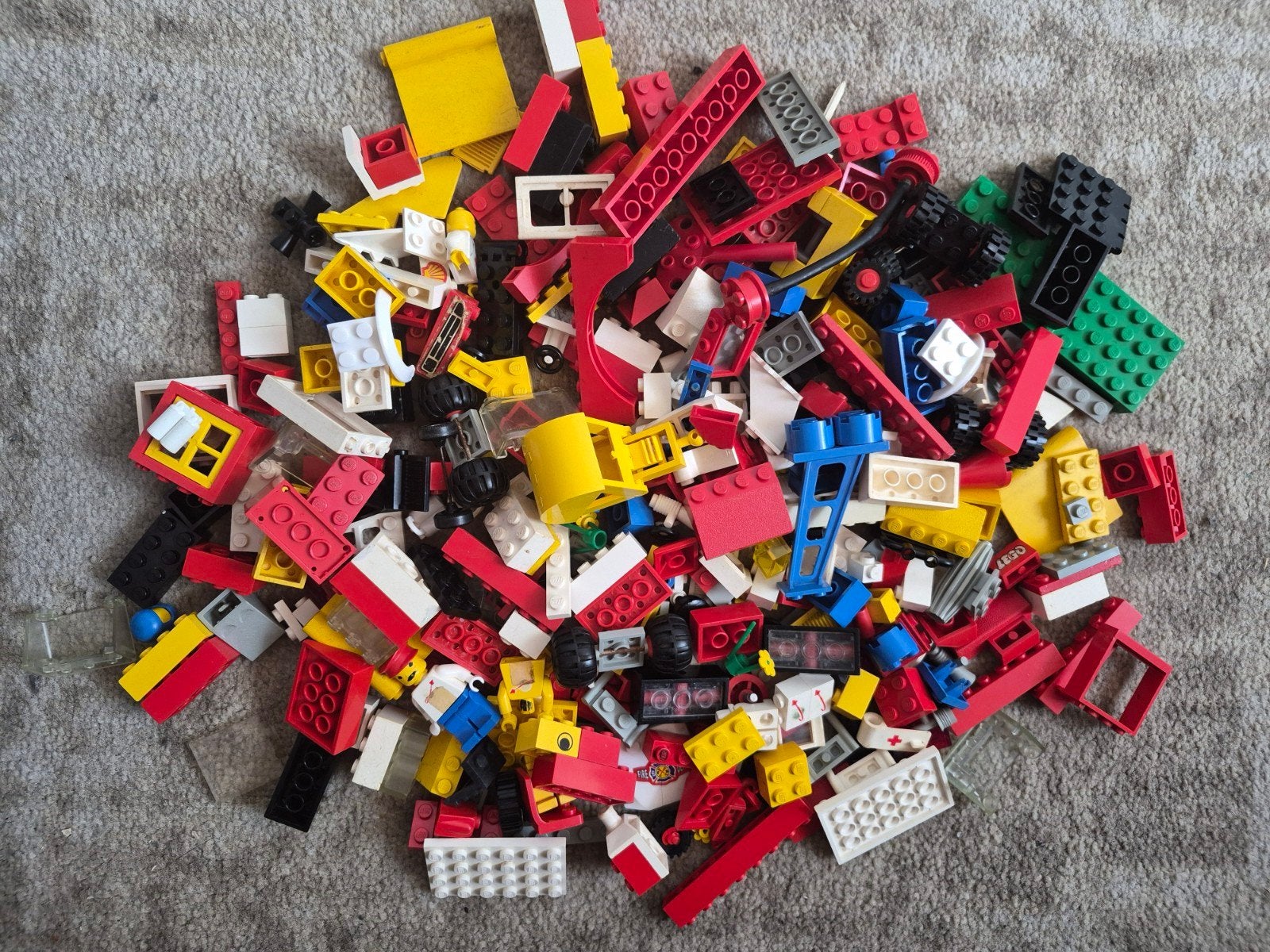 Half kilo met diverse Lego stenen en onderdelen, Gebruikt, Inclusief extra onderdelen, Lego, Ophalen of Verzenden