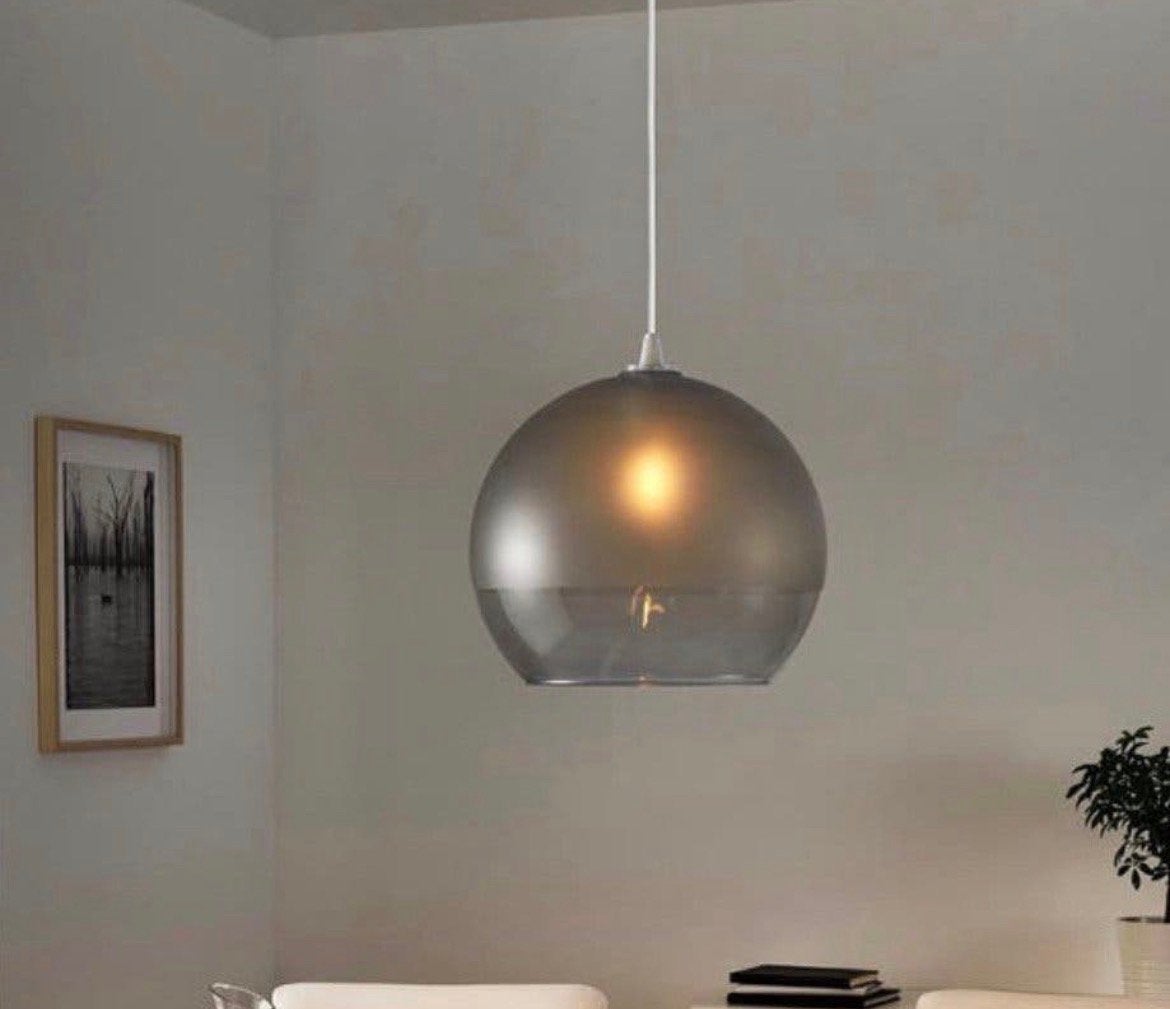 Jakobsbyn lampenkap IKEA frosted glas/grijs, Ophalen, Zo goed als nieuw, Glas, E27 (groot)