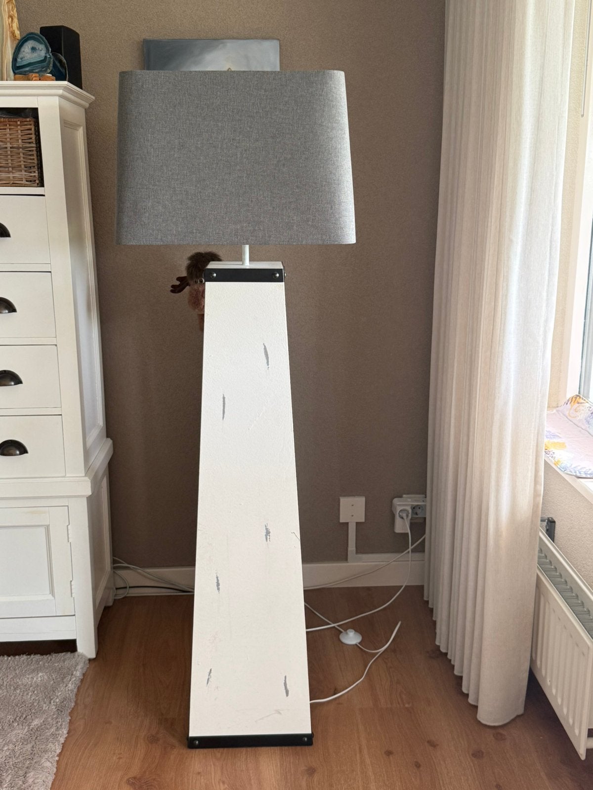 Vloerlamp, Ophalen, E27 (groot), Zo goed als nieuw, 150 tot 200 cm